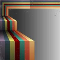 3d Retro abstract background vector