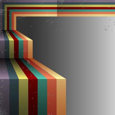 3d Retro abstract background