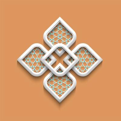 3d elegant pattern in arabic style