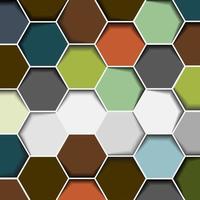 Abstract hexagon background vector