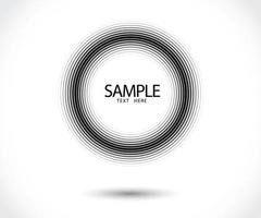 Black abstract vector circle frame line logo. Element for graphic web design, Template for print, textile, wrapping, decoration. Round border Icon circle texture. - vector illustration
