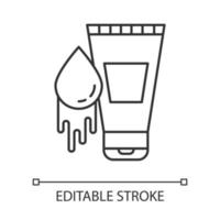 Water-based lubricant linear icon vector