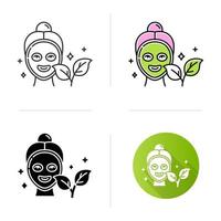 Face mask icon vector