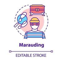 Marauding concept icon vector