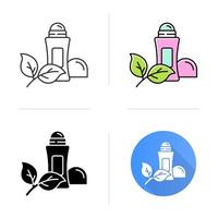 Natural roll-on deodorant icon vector