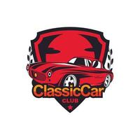 Classic muscle car vector labels