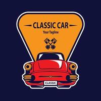 Classic muscle car vector labels