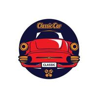 Classic muscle car vector labels