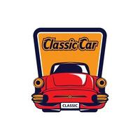 Classic muscle car vector labels