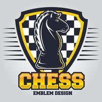 Chess logo template vector