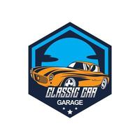 Classic muscle car vector labels