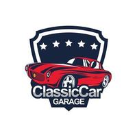 Classic muscle car vector labels