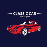 Classic muscle car vector labels