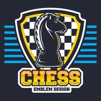 Chess logo template vector