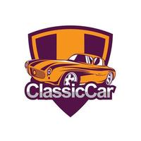 Classic muscle car vector labels