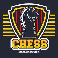 Chess logo template vector