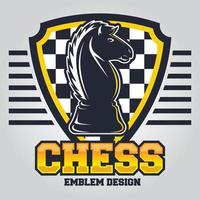 Chess logo template vector