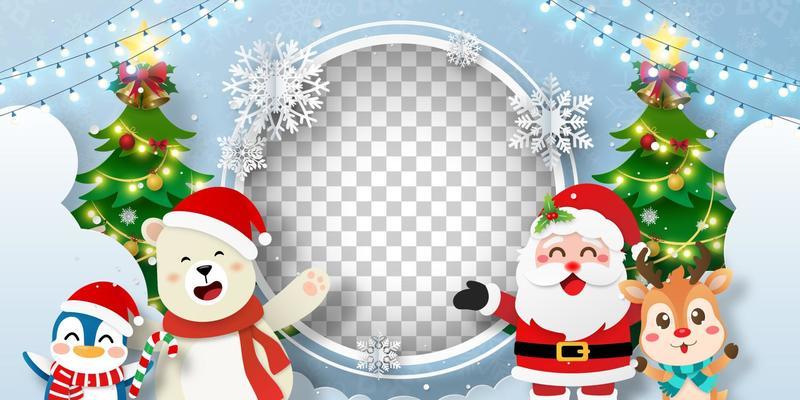 Christmas Frame Transparent Vector Art, Icons, and Graphics for Free  Download