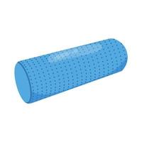 Foam roller flat vector illustration isolated on white background. Equipment for pilates, yoga or stretching.