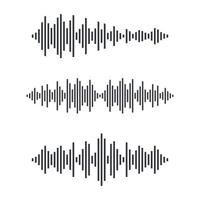 Sound wave images vector