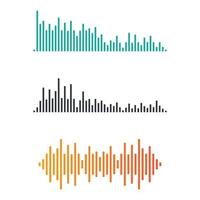 Sound wave images vector