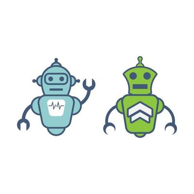 Robot logo images  illustration