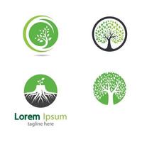 Tree logo images design vector