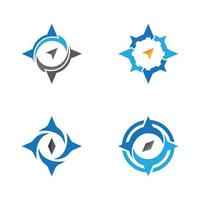 Compass logo images vector