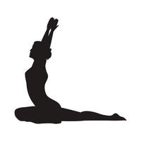 pose de yoga mono vector
