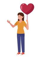 female donor with balloon vector