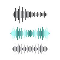 Sound wave images vector