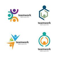 Community care logo images design vector