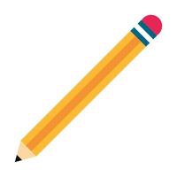 pencil icon cartoon vector