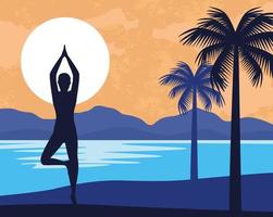 tree pose scene vector