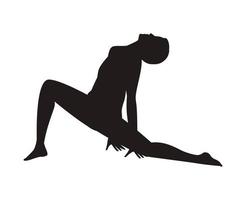 dancer yoga position vector