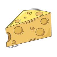 fresh cheese portion vector