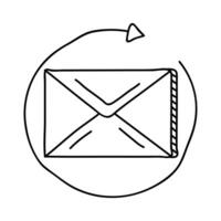 envelope and arrow vector