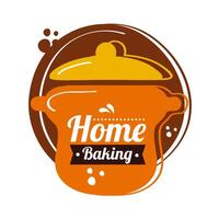 label kitchen pot vector