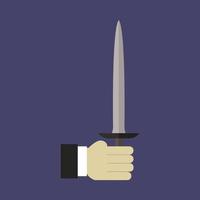 Sword in hand vector