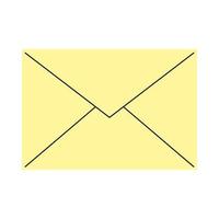 envelope mail icon vector
