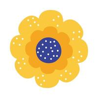 yellow spring flower vector