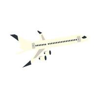 airplane flying travel vector