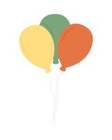 balloons helium floating isolated icon vector