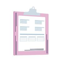 checklist clipboard document vector