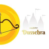 Illustration Of Indian Festival Happy Dussehra. vector