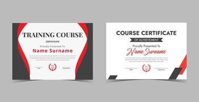 Certificate of Appreciation template, certificate of achievement, awards diploma template vector