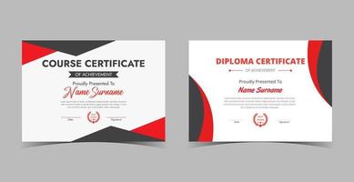 Certificate of Appreciation template, certificate of achievement, awards diploma template vector