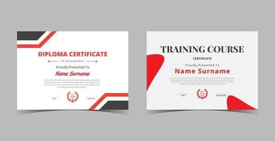 Certificate of Appreciation template, certificate of achievement, awards diploma template vector