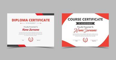 Certificate of Appreciation template, certificate of achievement, awards diploma template vector