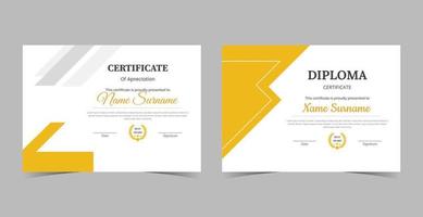 Certificate of Appreciation template, certificate of achievement, vector